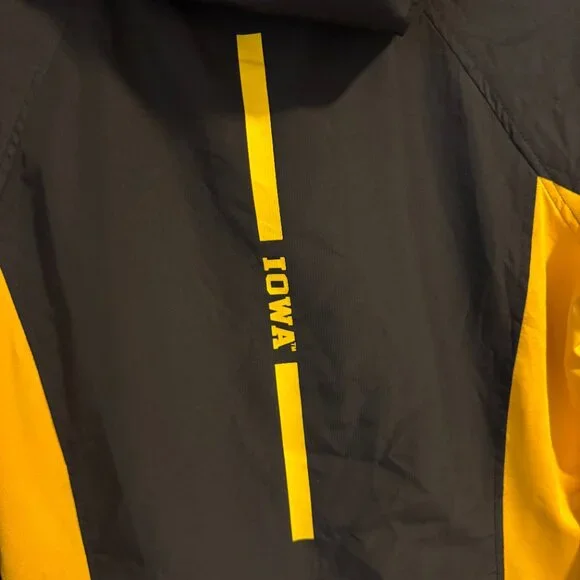 Iowa Hawkeyes Black & Yellow Windbreaker Jacket | Small - Picture 5 of 5